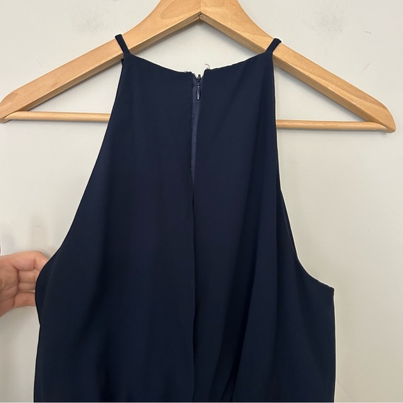 BHLDN Cayenne Midnight Navy Blue High Neck Maxi Dress Gown - Picture 7 of 8